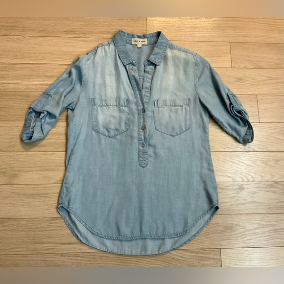 Cloth & Stone Chambray Shirt - Picture 1 of 6
